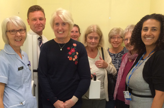 Friends at Broomfield Hospital kindly donate £10,000 to help purchase equipment to measure limb volume.