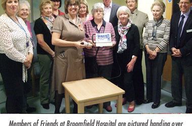 The Friends contribute £3,558 towards much needed Bladder Scanner